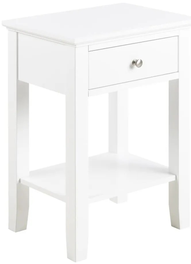 Nočný stolík LARA biela