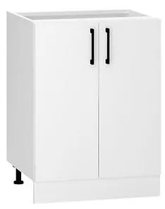 Kuchynská skrinka Denis D60 biely satén mat/biela
