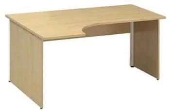 Ergo kancelársky stôl Alfa 100, 180 x 120 x 73,5 cm, ľavé vyhotovenie, dezén divá hruška