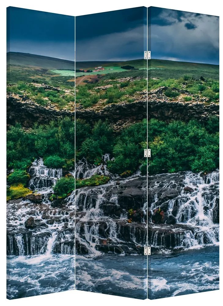 Paraván - Vodopád v prírode (126x170 cm)