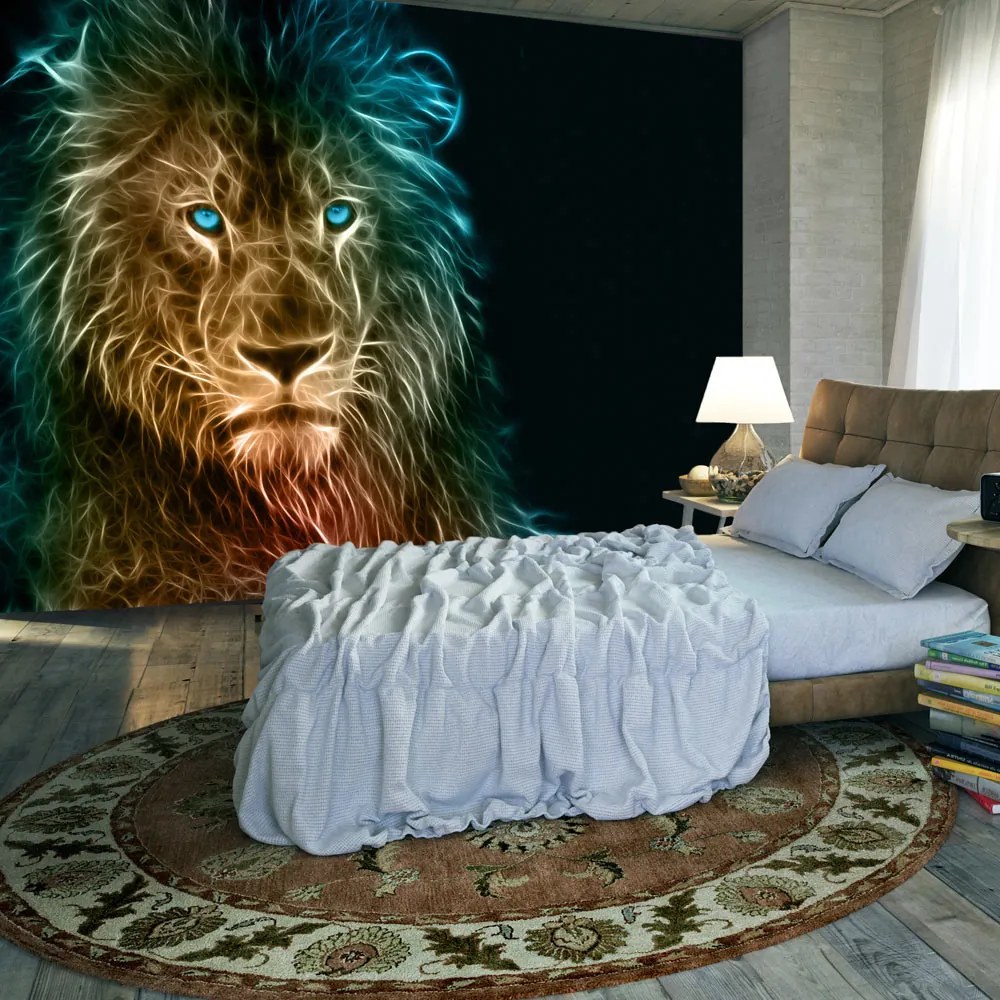 Artgeist Fototapeta - Abstract lion Veľkosť: 200x140, Verzia: Standard