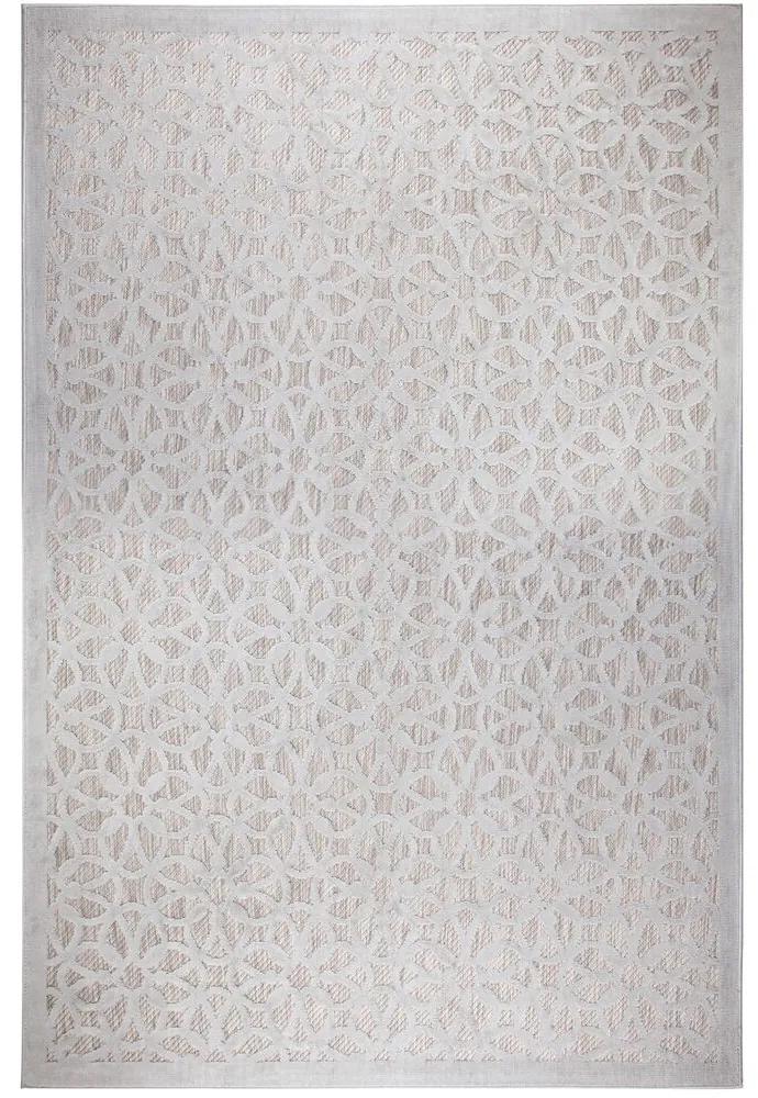 Flair Rugs koberce Kusový koberec Piatto Argento Silver – na von aj na doma - 160x230 cm