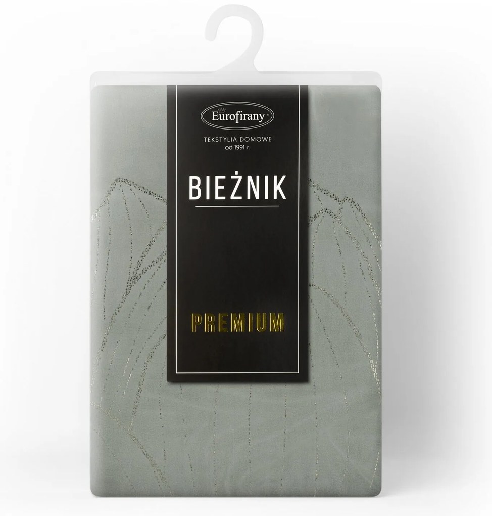 OBRUS BLINK 12 35X220 CM STRIEBORNÝ