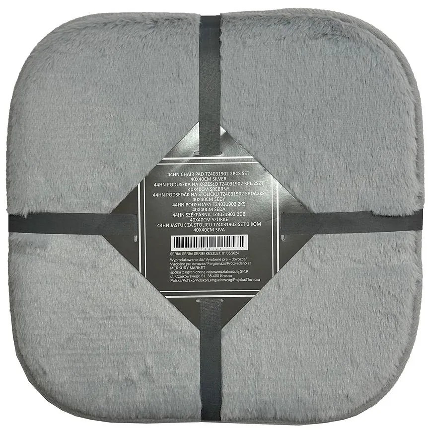 Komplet podsedákov TZ4031902 40x40 cm (2 ks.) strieborná