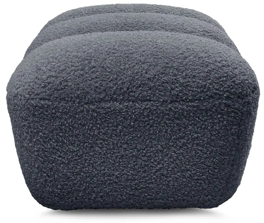 Tmavosivá podnožka z textílie buklé Hippolyte – Bobochic Paris