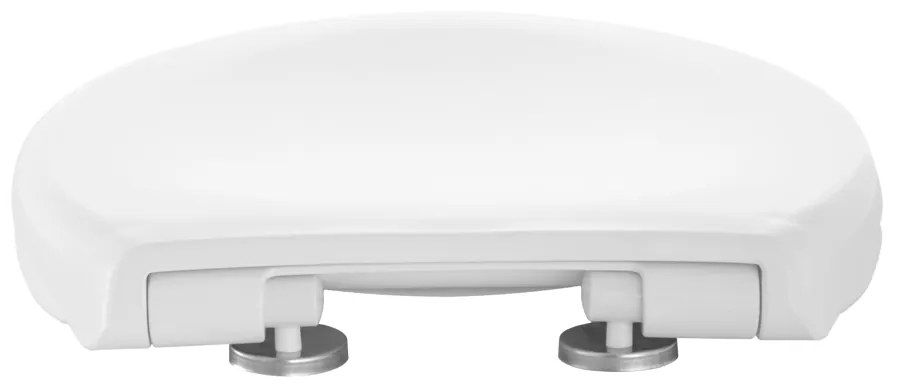 Erga Creta D2, toaletné WC sedátko 435x370mm z polypropylénu s pomalým zatváraním, biela, ERG-GAM-D2