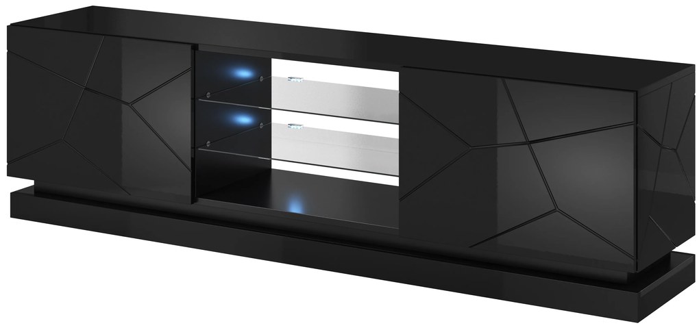Cama Čierny stolík pod TV Qiu 200