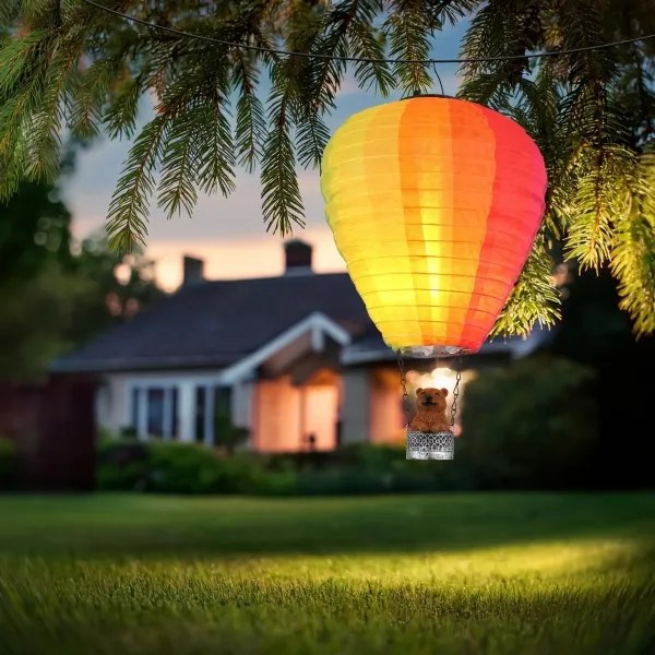 Globo 36138 - LED Závesná solárna dekorácia 24xLED/0,06W/3V IP44 lietajúci balón