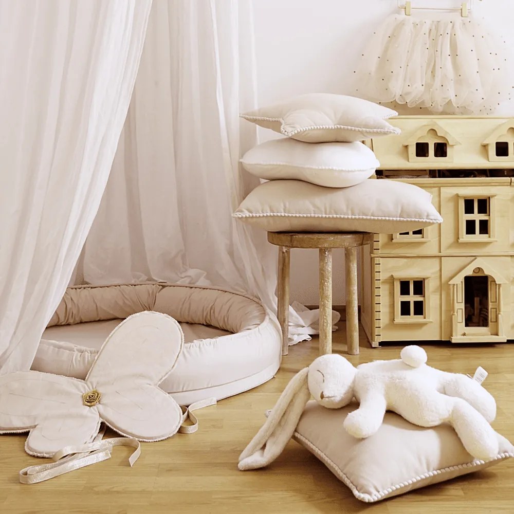 Mini hniezdo pre deti púdrovo ružová