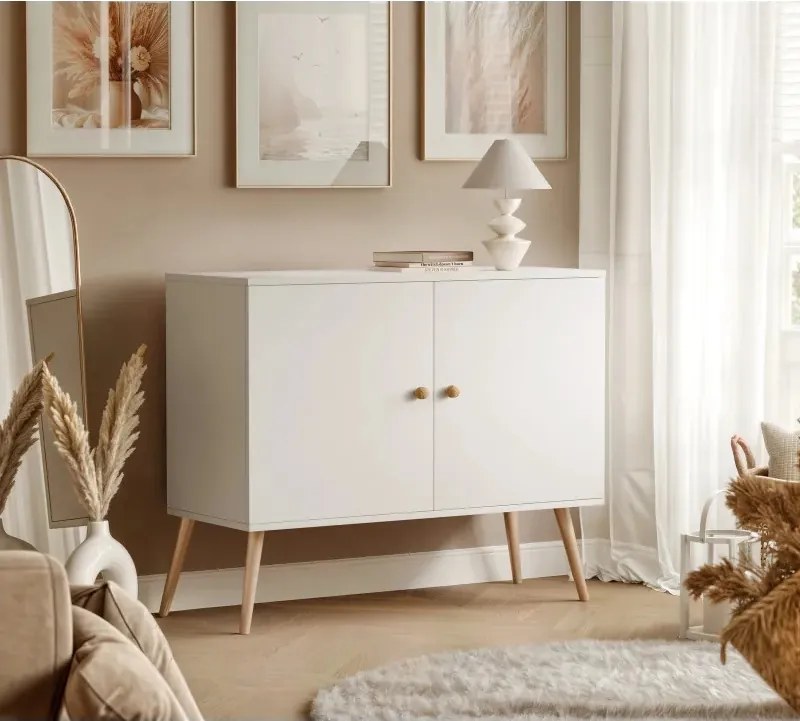Moderná komoda VALERIA 100cm biela