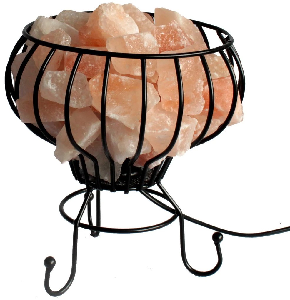 Soľná lampa - industriálna Farba Himalájskej soli: Biela