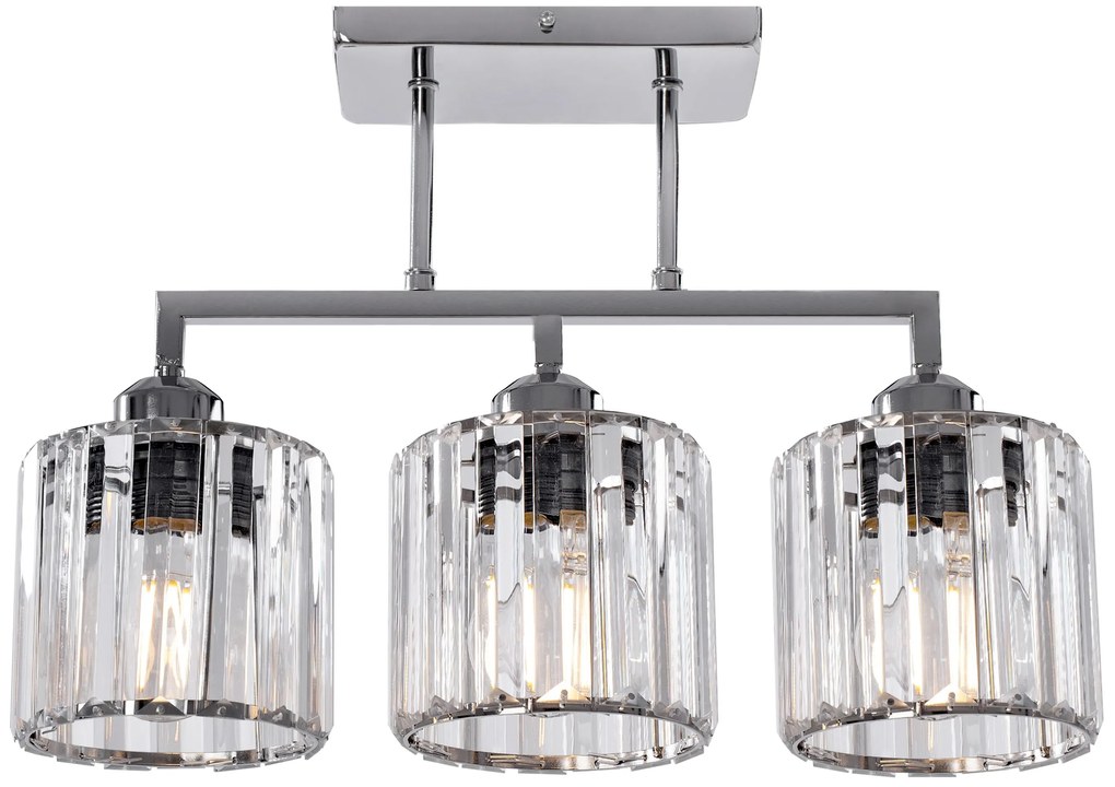 Toolight - Stropné svietidlo GLAMOUR 3xE27 392228, chrómová, OSW-09685