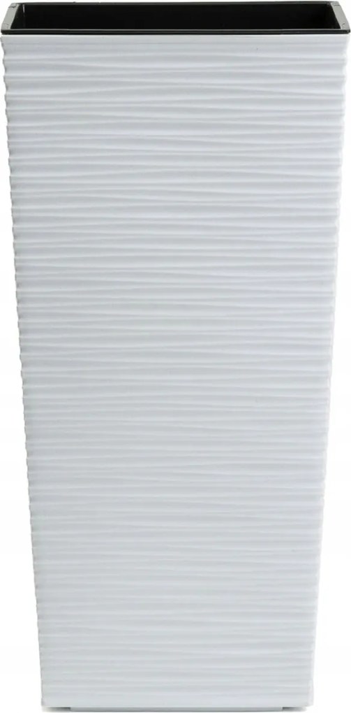 Sada 2 ks kvetináčov Porto Riflo 75x39,6/67,7x35 cm biela