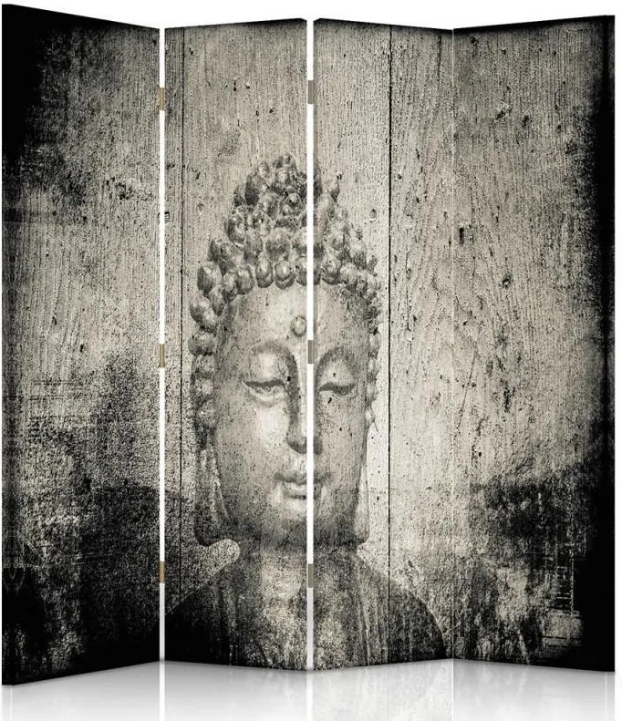 CARO Paraván - Buddha Image | štvordielny | jednostranný 145x180 cm