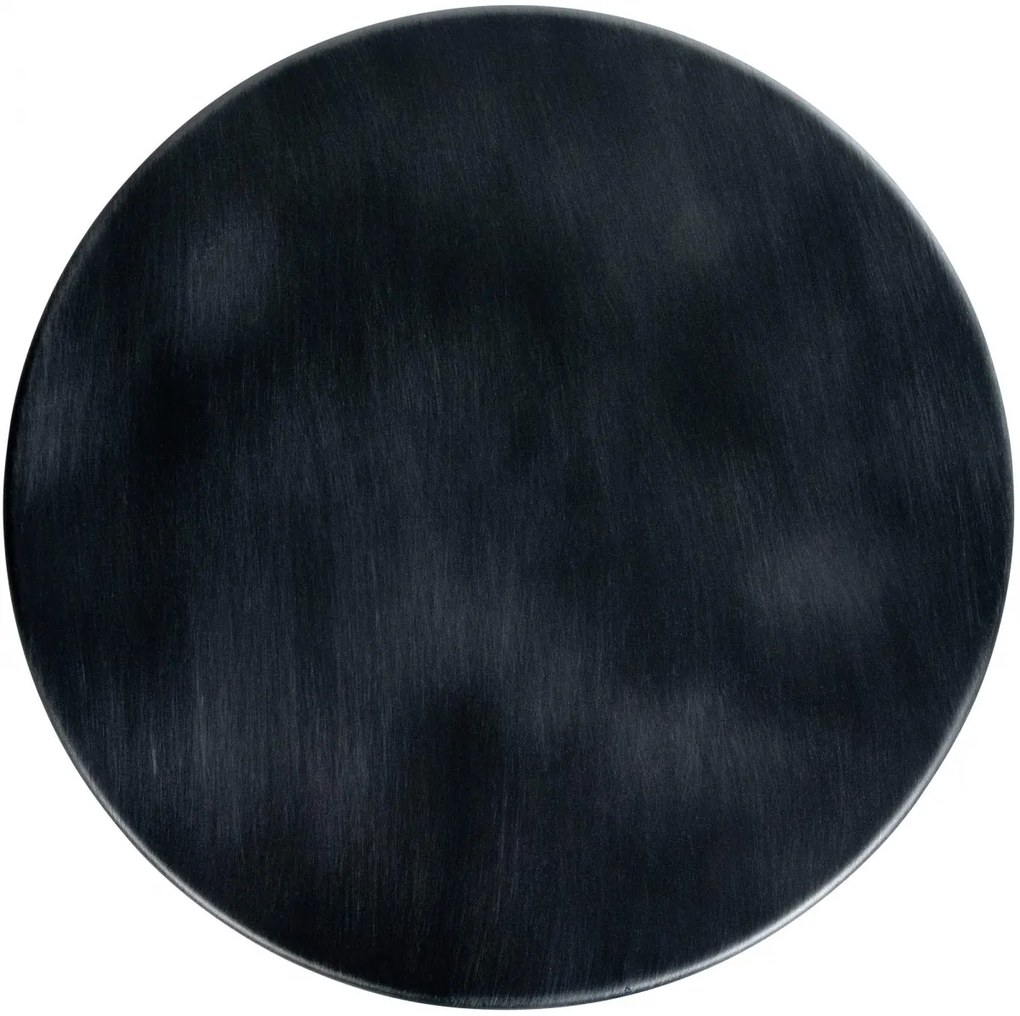 Kovový barový stôl Marcos v industriálnom štýle - v46-66 x Ø50 cm - Strieborná antik