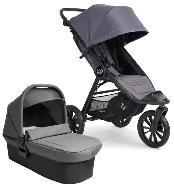 Baby Jogger BabyJogger CITY ELITE 2 set 2v1 (kočík+vanička) STONE GREY