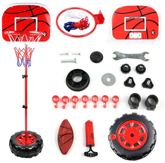 LEAN TOYS Basketbalový set pre deti - stojan 1,7m
