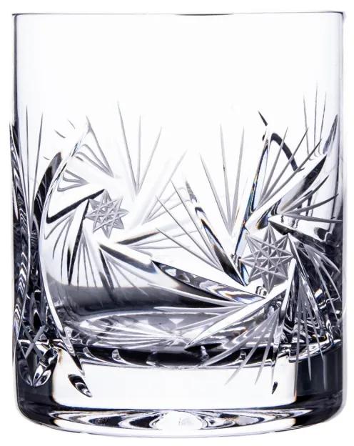 Onte Crystal Bohemia Crystal ručne brúsený whisky set Veterník 1+2