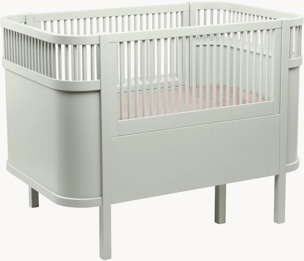 Rozkladacia detská postieľka z bukového dreva Baby & Jr., 70 x 110/150 cm