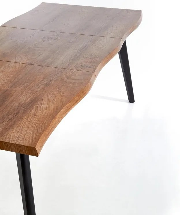 Jedálenský stôl Dickson 120 cm, prírodné drevo / čierna