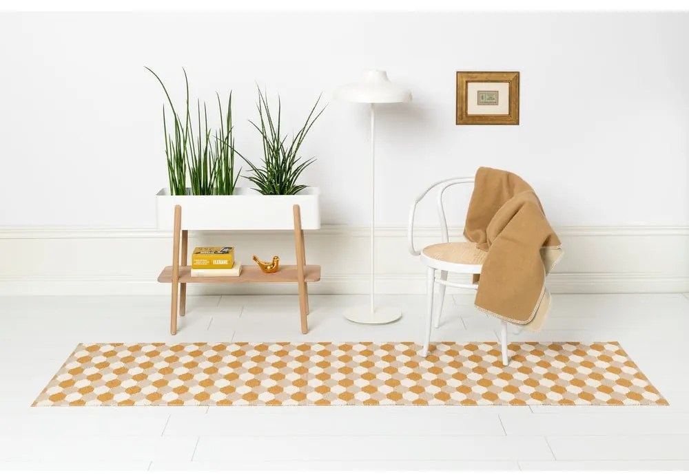 Okrovožltý vnútorný a vonkajší behúň 70x250 cm Dana Ochre – Pappelina