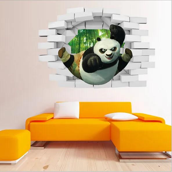 Veselá Stena Samolepka na stenu na stenu 3D Kung-Fu Panda