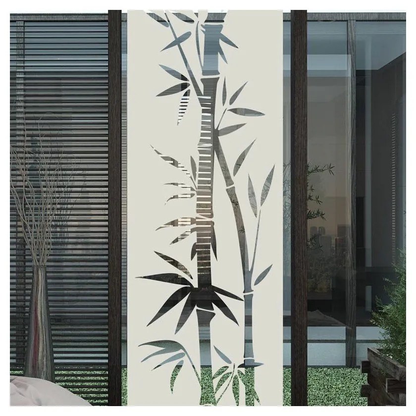 Vodoodolná samolepka do sprchy Ambiance Bamboo