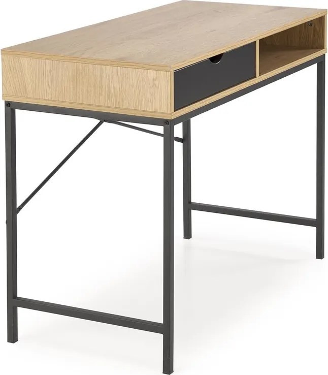 Písací stôl B50 dub zlatý/čierny