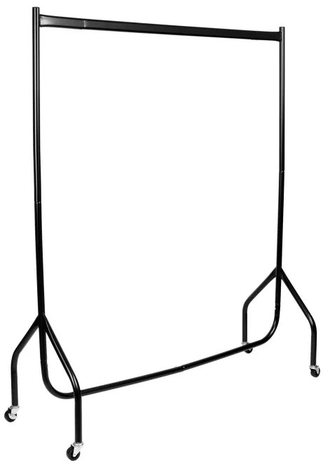 Vešiakový stojan na kolieskach KOJO čierny