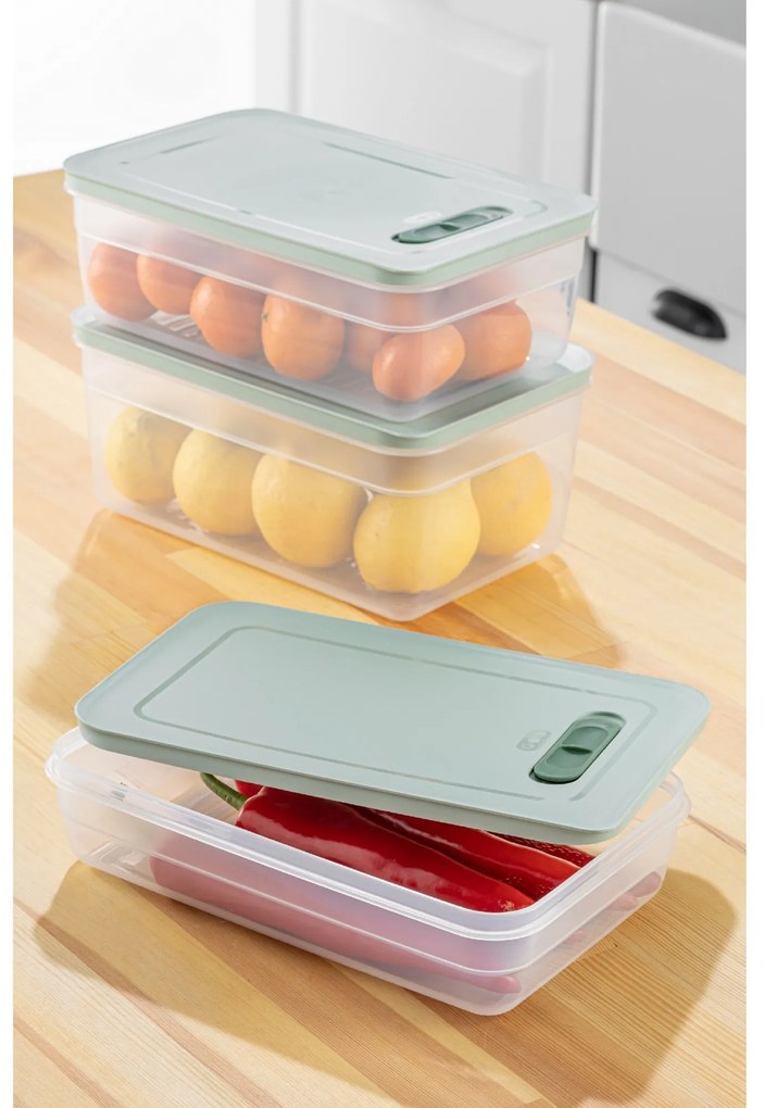 Súprava 3 ks kuchynských nádob HUL modrá