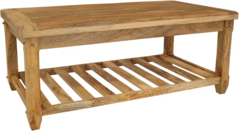Konferenčný stolík Devi 100x55x55 indický masív mango Mango natural