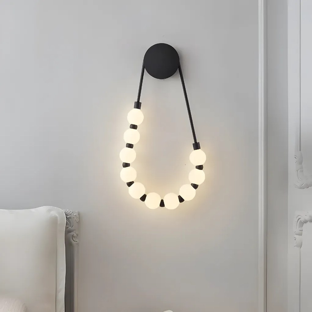 Toolight Toolight, LED nástenné svietidlo, 8W, 4000K, 1000lm, G026-CP, čierna, OSW-06377