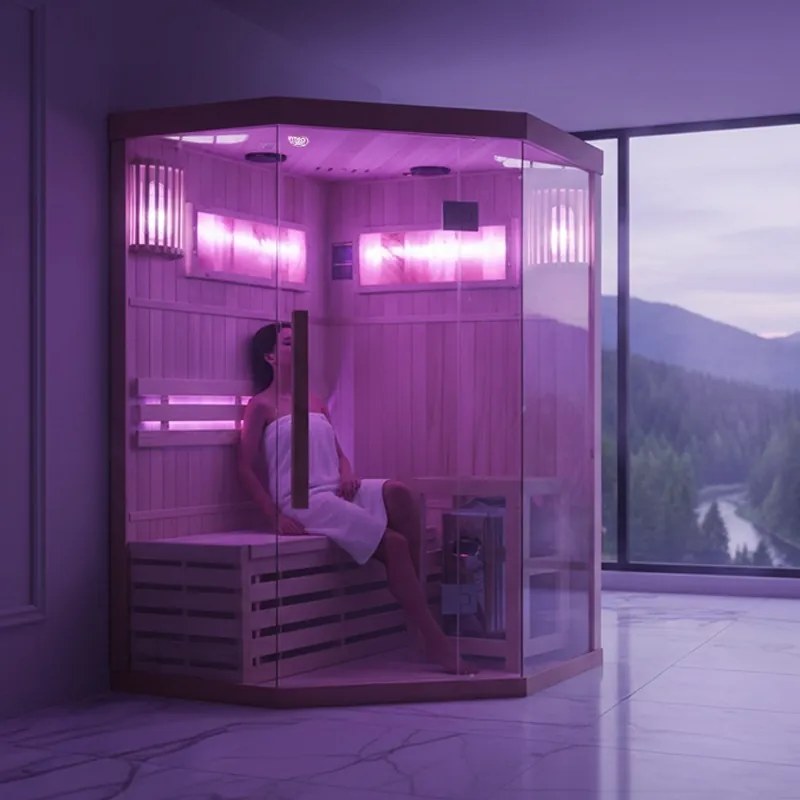 BPS-koupelny Fínska sauna Relax HYD-3939 120x120, 1-2 osoby