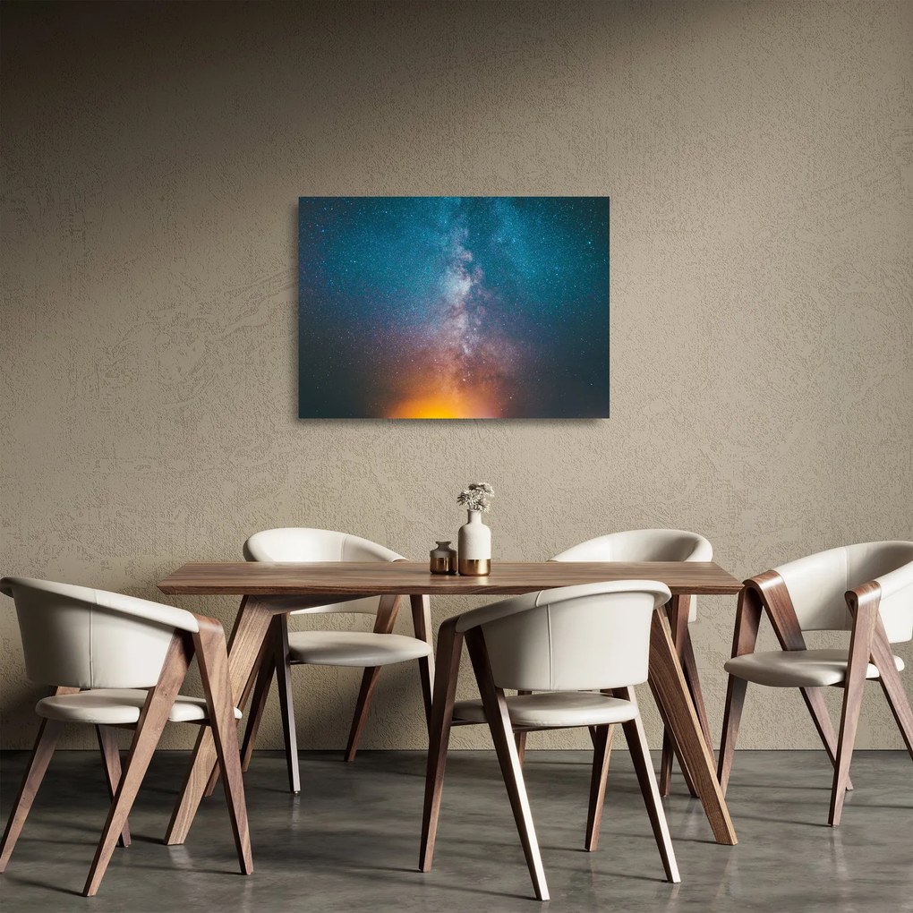 Sklenený obraz - Mliečna dráha (70x50 cm)