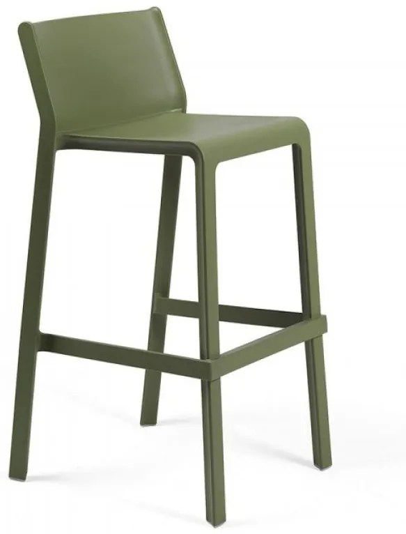 TRILL STOOL záhradná barová stolička bez podrúčok tortora