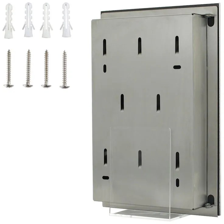 Skrinka na kľúče KEY GLASS, na 8 kľúčov, čierna