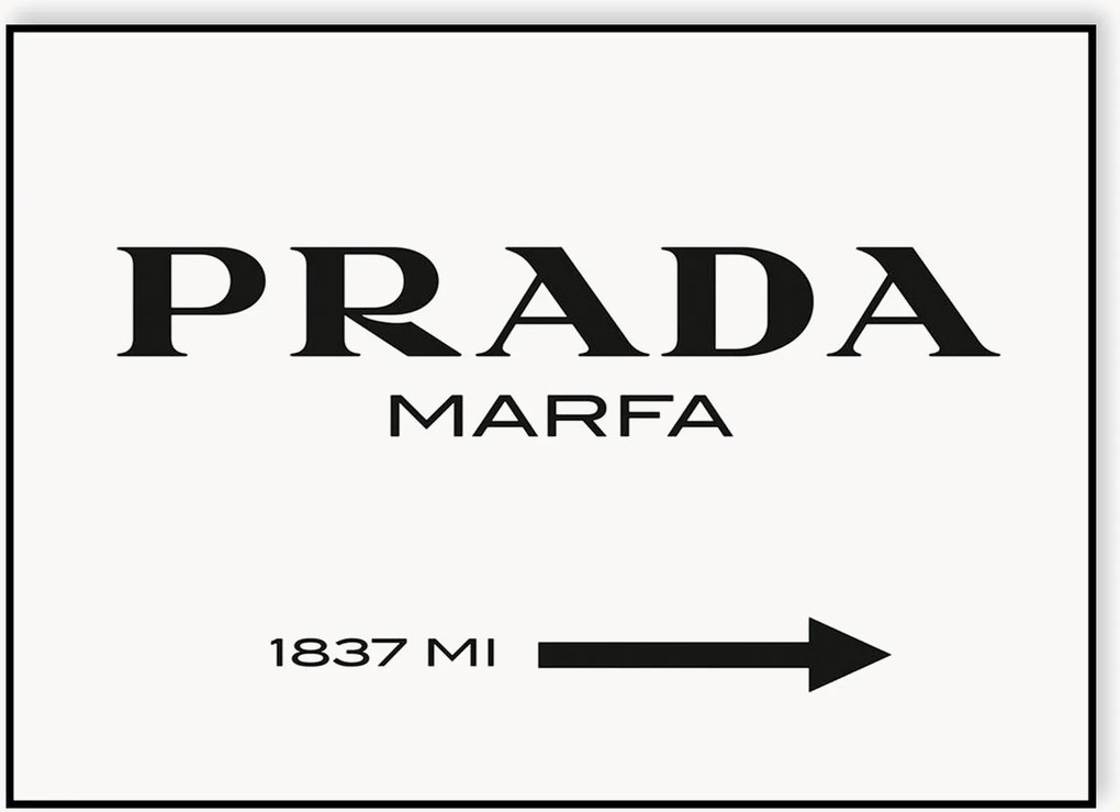 Zarámovaný plagát Prada