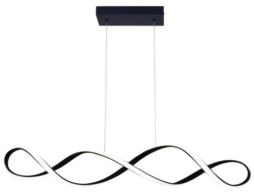 LED Luster na lanku INFINITO LED/34W/230V čierna