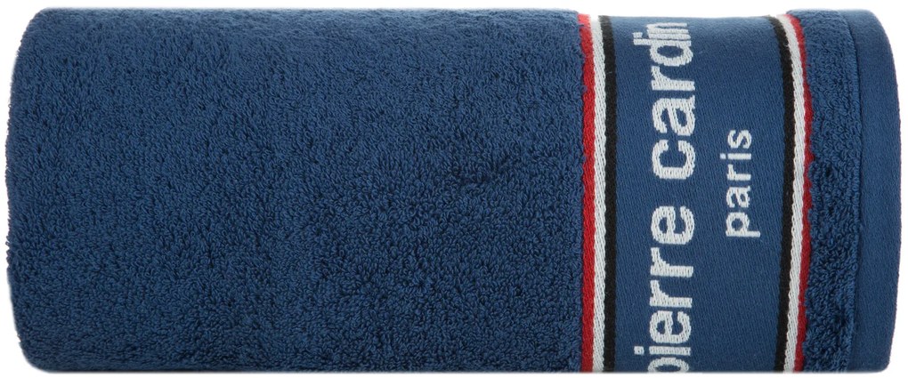 BAVLNENÝ UTERÁK PIERRE CARDIN KARL 70X140 CM TMAVOMODRÁ