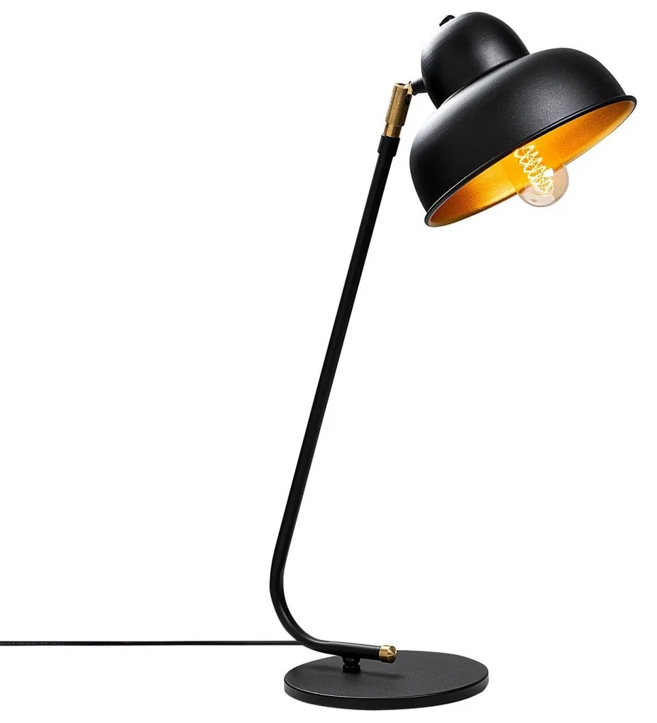 Stolová lampa Berceste I čierna