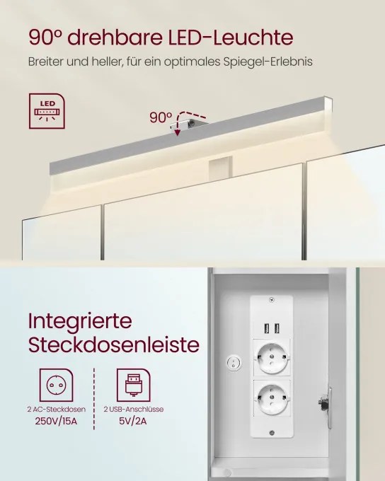 Zrkadlová skrinka BBK126W01
