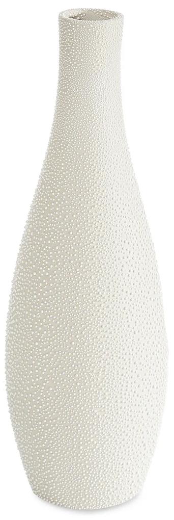Dekoračná váza RISO 15x15x45 krémová