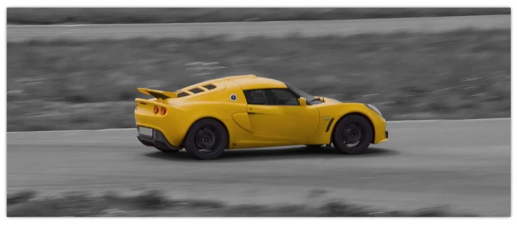 Obraz - Rýchle auto (120x50 cm)