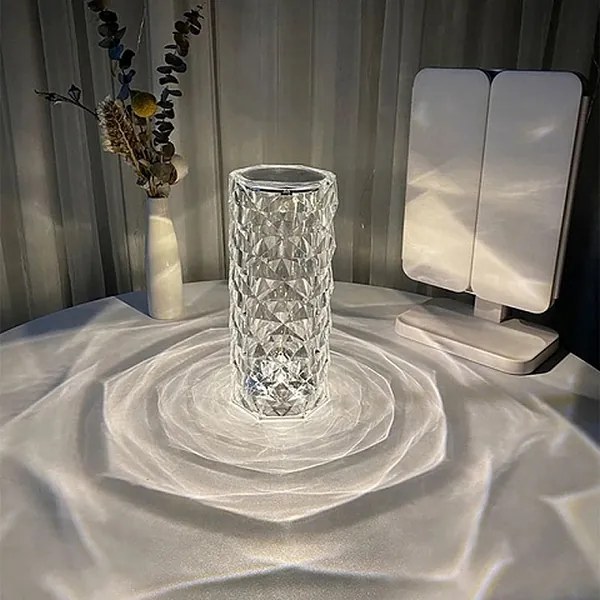 Rose Diamond Stolná dotyková lampa 21 cm