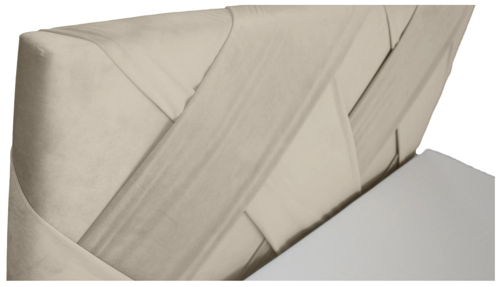 Manželská posteľ Boxspring 140 cm Melo (béžová) (s úložným priestorom). Akcia -20%. Vlastná spoľahlivá doprava až k Vám domov. 1020233