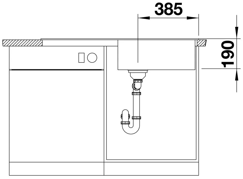 Blanco Zia XL 6 S, silgranitový drez 1000x500x190 mm, 1-komorový, antracitová, BLA-517568