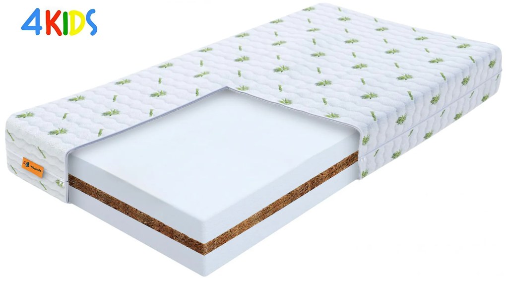Wilsondo Detský antialergický matrac Kokos Plus 90x190 - poťah Aloe Vera