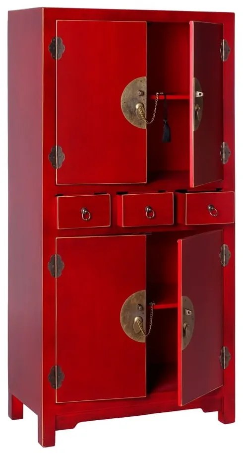 Červená skrinka 63x131 cm Oriente – Ixia