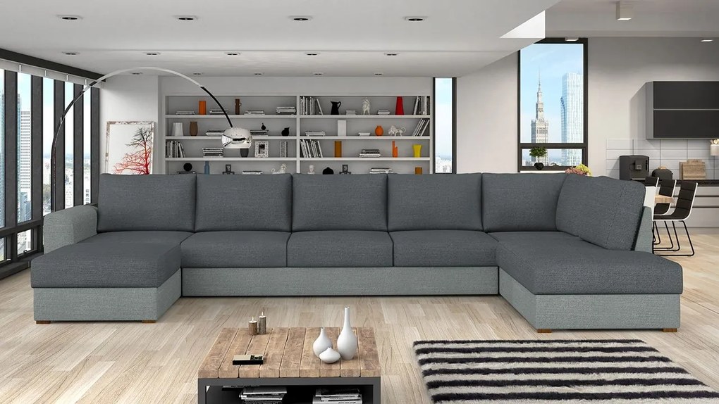 Rohová sedačka Astana Large Premium, Dostupné poťahy: Magic Velvet 2215 + Magic Velvet 2215 + Miu 2045, Strana: Ľavá