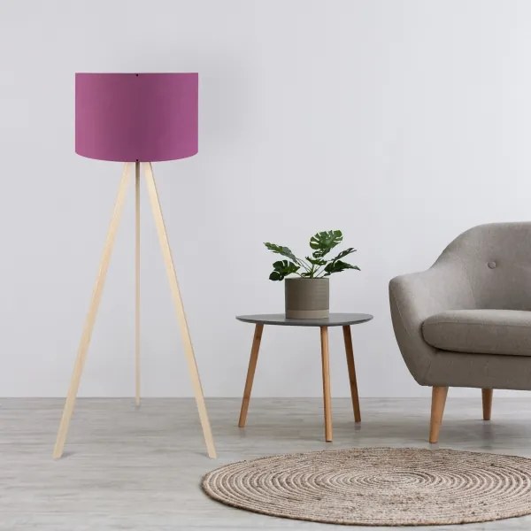 Stojacia lampa AYD 1xE27/40W/230V fialová/béžová